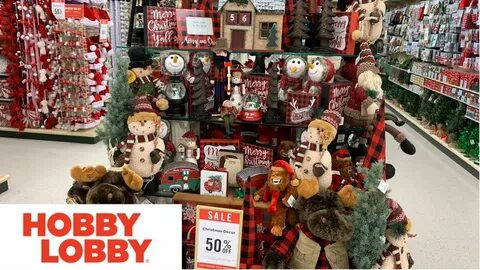 Shop With Me For Christmas Decor Hobby Lobby Has 50% Off - c