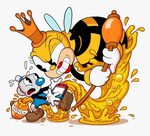 A Cuphead Bee Switch Transparent - Cuphead Switch Art, HD Pn