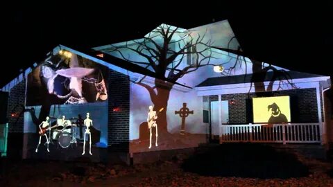 2015 Halloween House Projection Display Live Halloween house