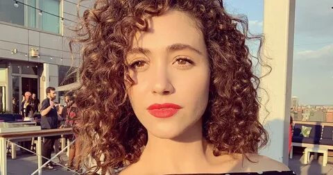 Emmy Rossum With Curly Hair August 2019 POPSUGAR Beauty