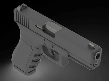 3d модель Сборный/разборный glock 17 пистолет для 3d принтер