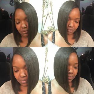 Full weave bob with side part Bob weave, Full weave, Bob