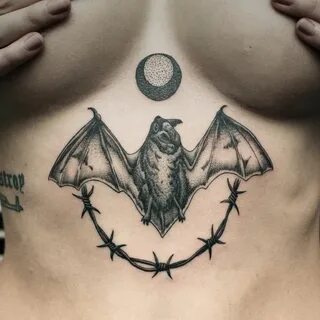 Bat Sternum Tattoo Sternum tattoo design, Bats tattoo design
