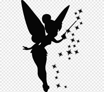 Sticker Tinker Bell Wall decal Hatstand, Tinkerbell silhouet