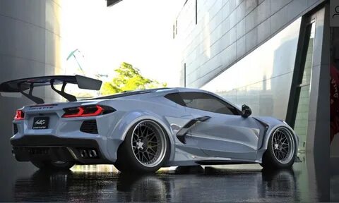 Street Hunter Designs Renders Widebody C8 Corvette GM Author