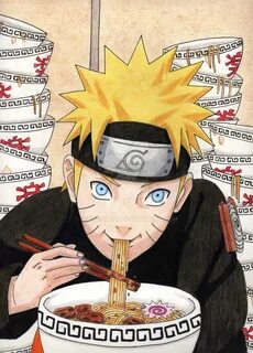 Naruto Eating Ramen - vinta