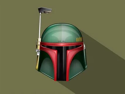 Boba Fett Helmet Illustration by Jason Ratner on Dribbble