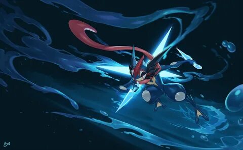 Greninja of Satoshi by Citemer Liu Cool pokemon wallpapers, 