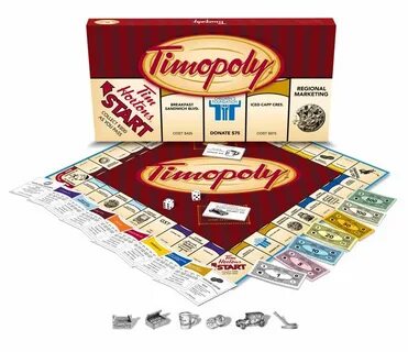Tim Horton's Opoly Custom Monopoly Style Board Games Custom 