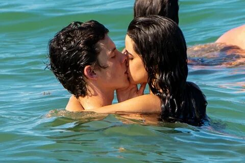Shawn Mendes and Camila Cabello share a kiss on Miami beach