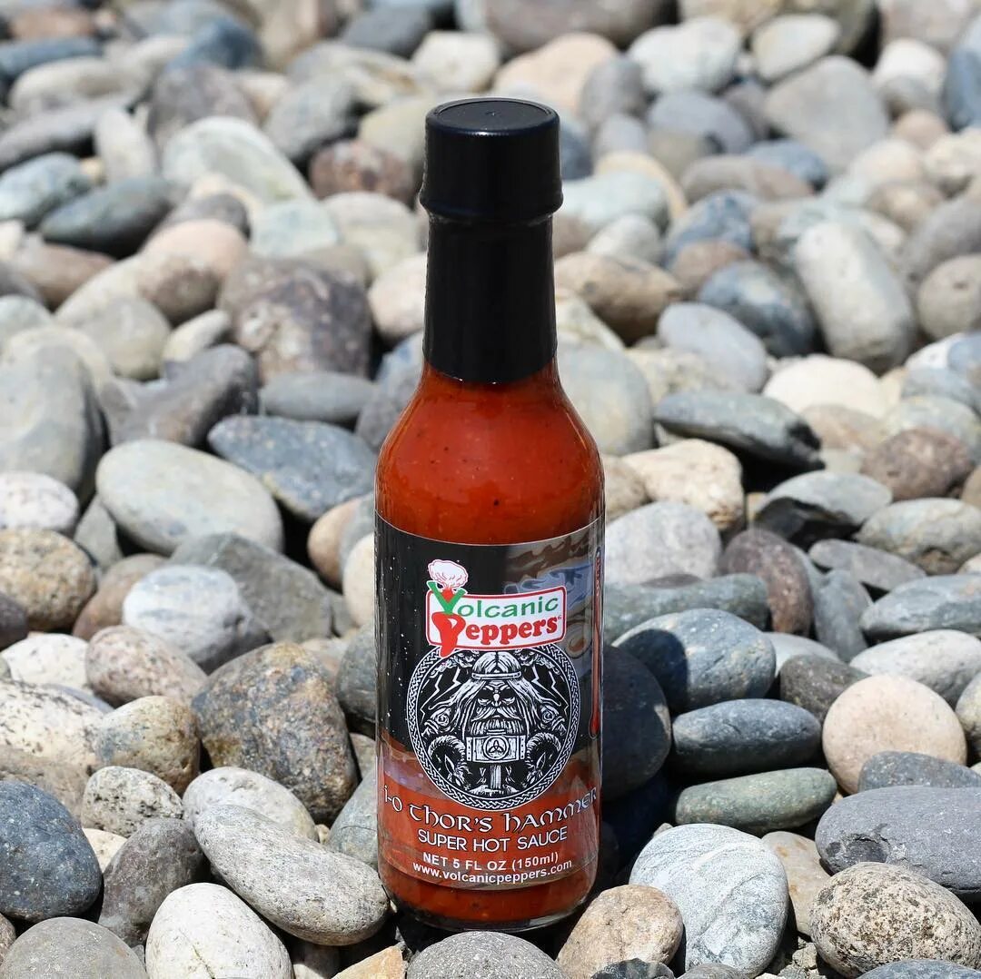 Try Volcanic Peppers new Thor's Hammer Hot Sauce. 