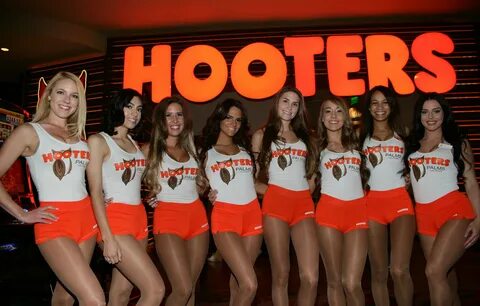 Men make up around 70 per cent of customers at Hooters, but families go too...