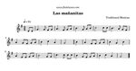 Las mañanitas (Trad. Mexican) - Free Flute Sheet Music flute