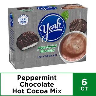 York Peppermint Chocolate Hot Cocoa Mix, 6 ct - Packets, 5.2