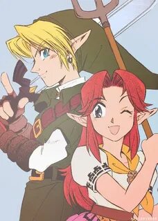 Link and Malon manga coloring by hyliansword.tumblr.com Lege