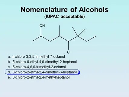 Give the IUPAC Name a. 3,4,5-methyl-4-propyloctane - ppt vid