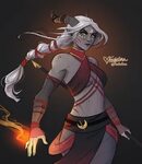 tiefling monk female - Google Search Character portraits, Ch