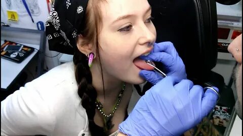 Zoie's Tongue Piercing - YouTube