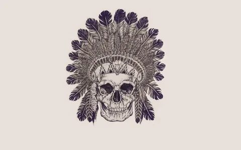 Indian, Skull, Monochrome Wallpapers HD / Desktop and Mobile