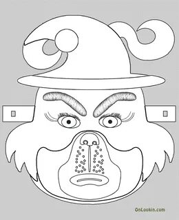 Grinch Mask Template Grinch coloring pages, Grinch mask, Kid