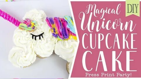 DIY Unicorn Cupcake Cake (EASY to make) - Full tutorial!