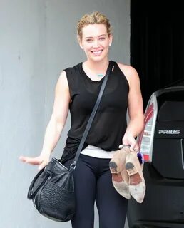 HILARY DUFF Leaves a Gym in West Hollywood - HawtCelebs