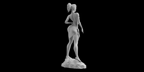 overwatch widowmaker pinup statue sculpt 3d print stl files 