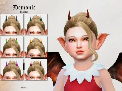 Horns Toddler by Suzue at TSR " Sims 4 Updates