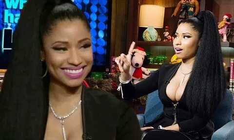 Nicki Minaj suffers nip slip on Watch What Happens Live Dail