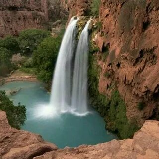 nature Grand canyon waterfalls, Havasu falls, Waterfall wall