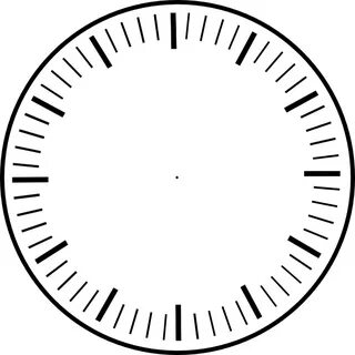 art clock face template Clock Face, hour and minute marks, n