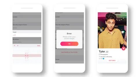 Tinder to Get 'Height Verification' Feature Soon