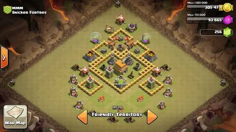 Original Townhall 6 Clan War Base