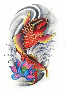 Guide for dragon koi fish tattoo designs. You may want to co