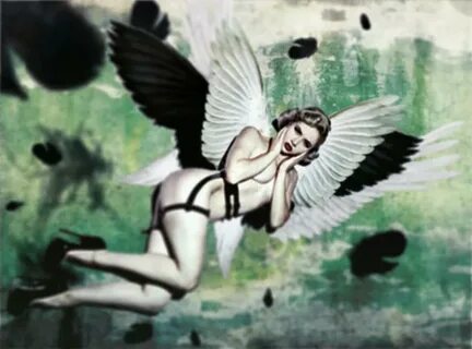 Pinup Angel Digital Art by Agathe Boda