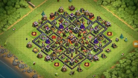 NEW BEST TH10 HYBRID FARMING Base 2019 with REPLAY