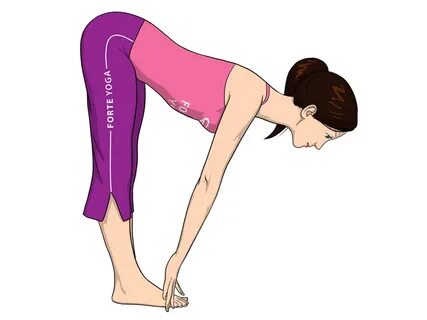 Standing Half Forward Bend Yoga Pose - Forte Yoga