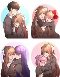 Monika needs hugs to survive winter - DDLC Literature club, 