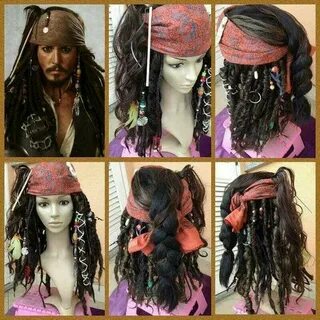 Image result for jack sparrow wig chart Pirate hair, Jack sp