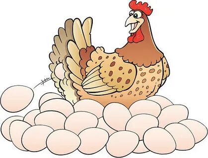 Chicken Laying Egg Illustrations, Royalty-Free Vector Graphi