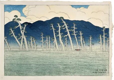 Eight views of omi: japanese woodblock prints by ito shinsui