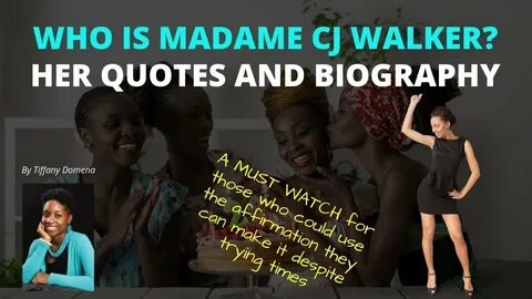 Who was Madame CJ Walker? Her Biography and Quotes - YouTube