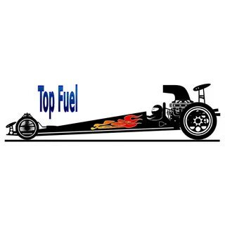 Top fuel car vector image Free SVG