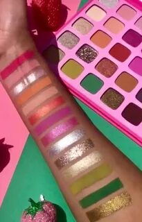 NEW -SWATCHES JEFFREE STAR X MORPHE ARTISTRY PALETTE Jeffree