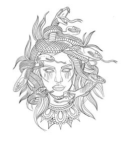 #medusa #tattoo #stencil #medusatattoostencil Medusa tattoo 