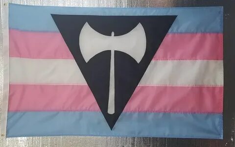 Trans Gender Lesbian Pride Flag TRANS-AXE Girl Pride Flag Et