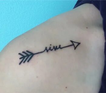 neversaynever0304 Running tattoo, Tattoos, Arrow tattoo