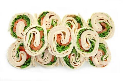 Turkey Wrap with Ripple Chips Stock Photo - Image of ripple,