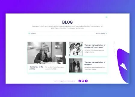 Blog Page Design on Behance