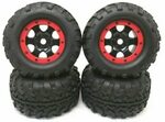 ✔ On / Off - Road 17mm 6 Spoke Black Beadlock wheels Tires T